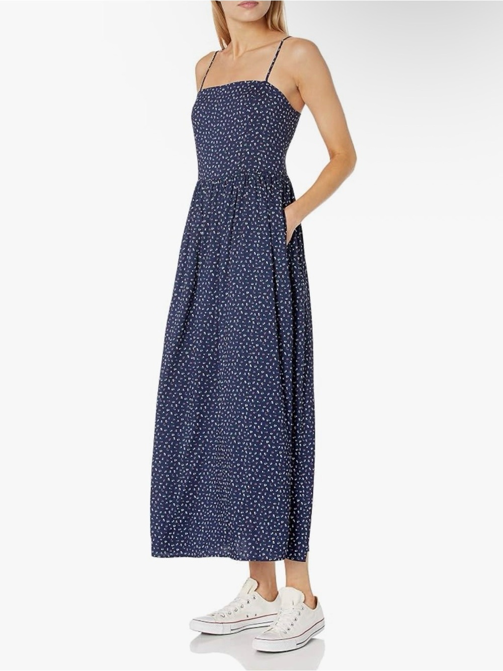Goodthreads Georgette Smocked-Back Cabo Maxi Dress. Size Small